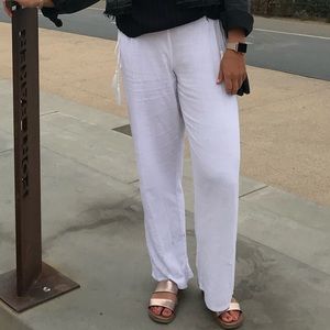Flowy white pant